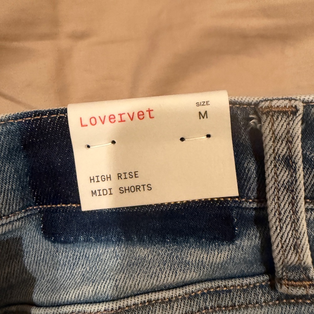 Lovervet Light Blue Distressed Jean Shorts - Picture 3 of 3